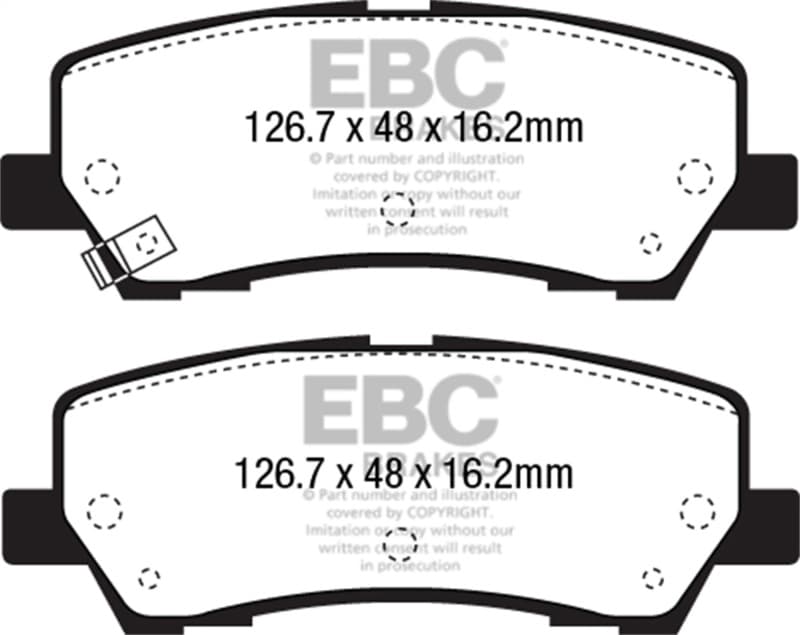 EBC Bluestuff Brake Pad Sets - Photo - Unmounted