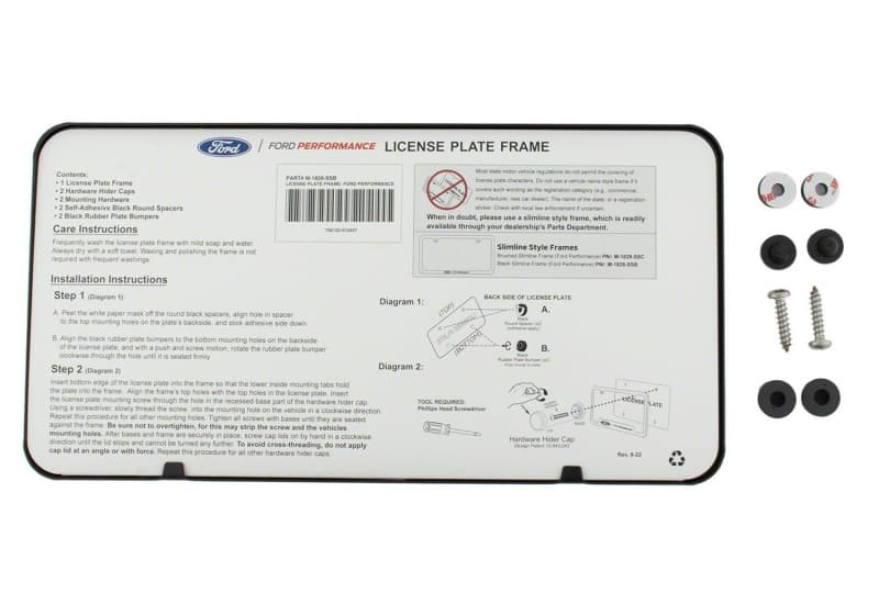 FR License Plate Frames - Photo - Unmounted