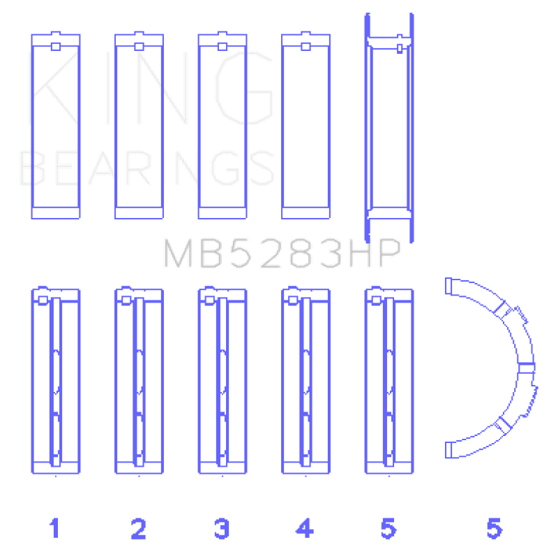KING Performance Main Bearings - Photo - Primary