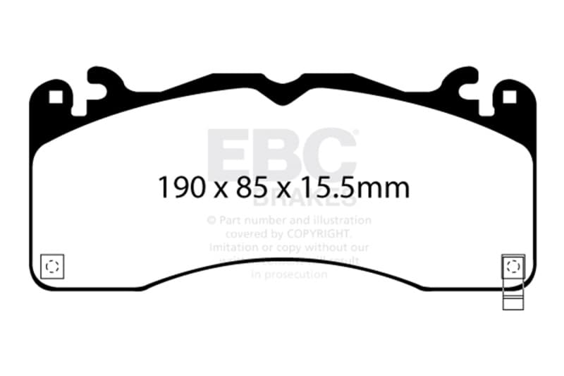EBC Bluestuff Brake Pad Sets - Photo - Unmounted