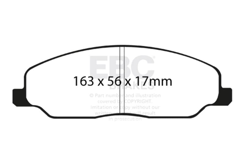 EBC Bluestuff Brake Pad Sets - Photo - Unmounted