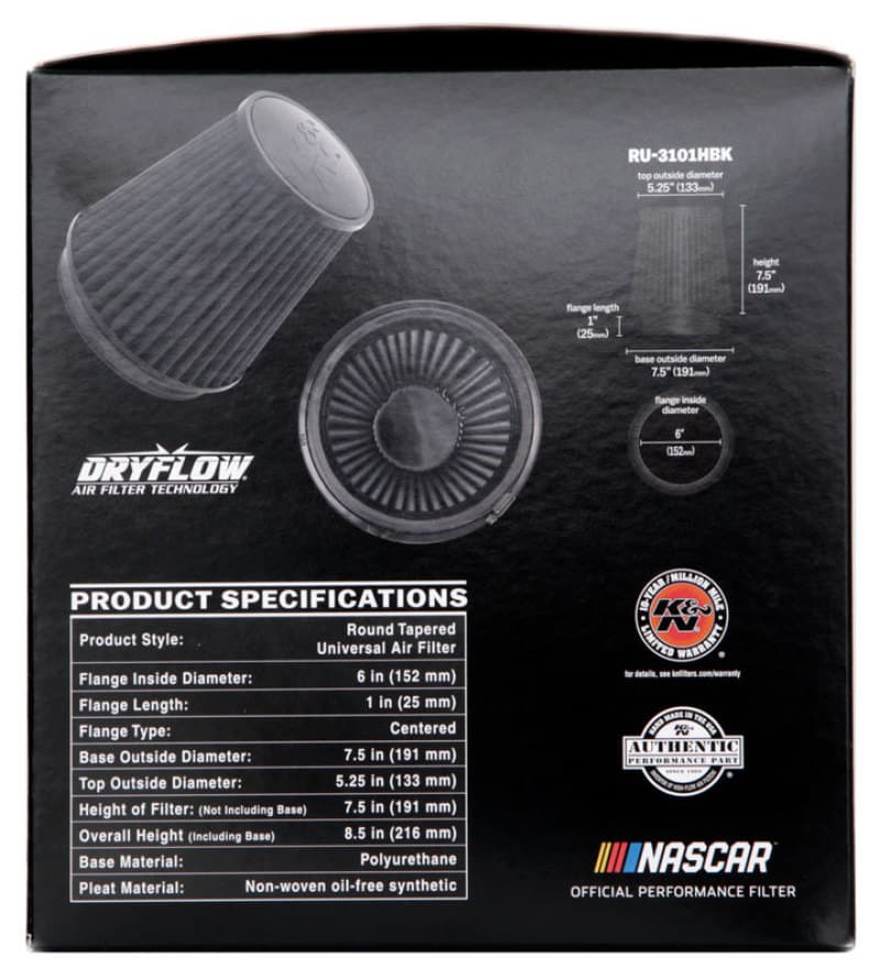 KN Universal Air Filter - Photo - in package