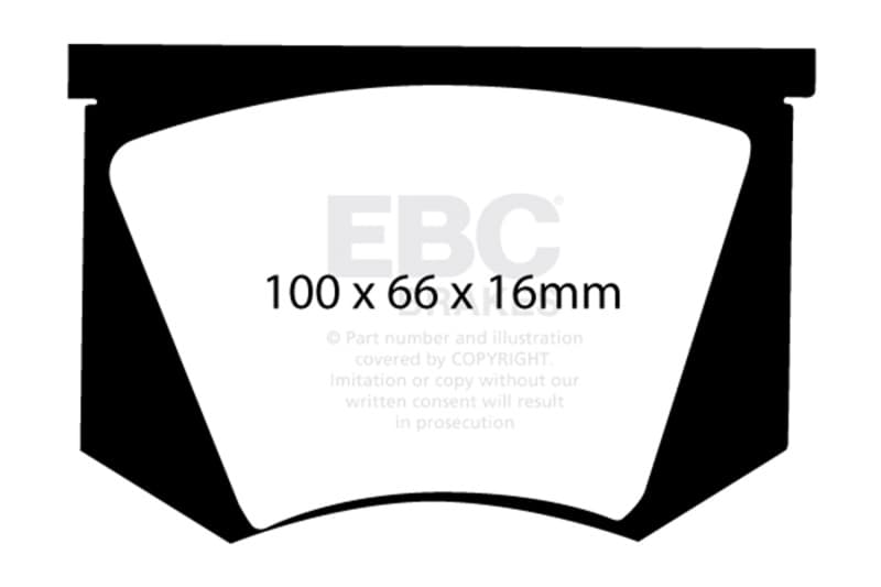 EBC Yellowstuff Brake Pad Sets - Photo - Unmounted