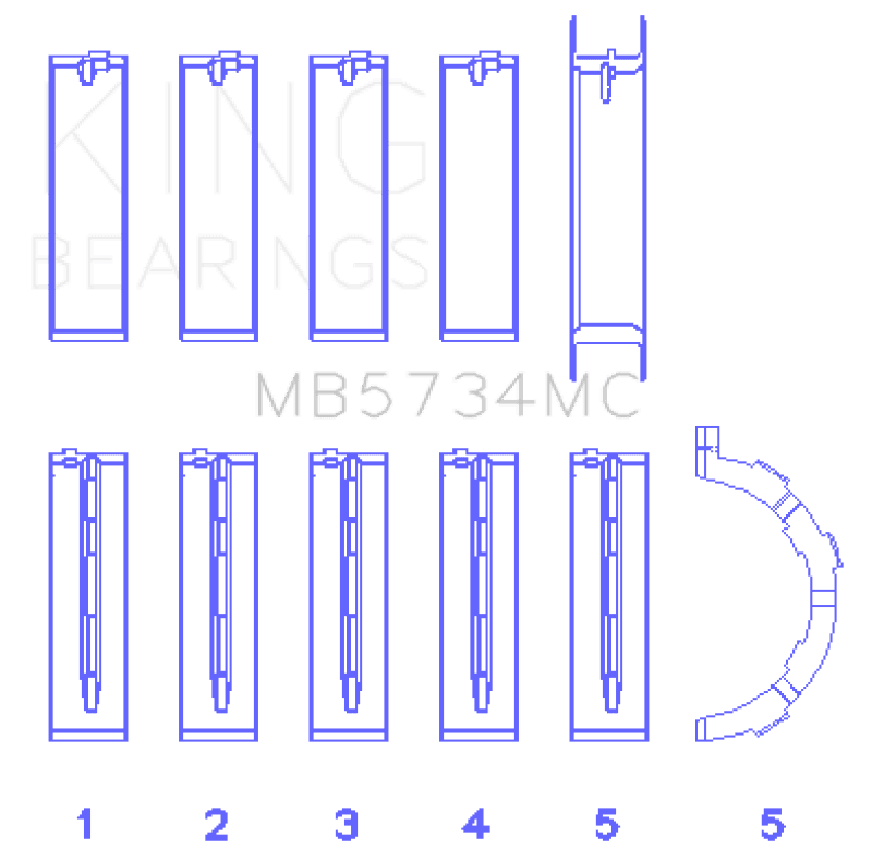 KING Performance Main Bearings - Photo - Primary