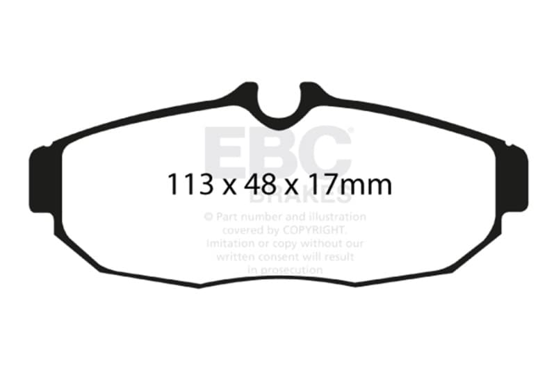 EBC Redstuff Brake Pad Sets - Photo - Unmounted