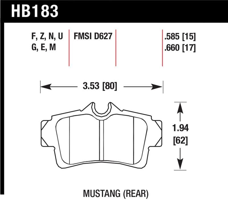 HAWK DTC-60 Brake Pad Sets