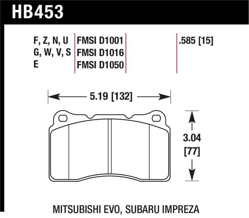 HAWK DTC-70 Brake Pad Sets